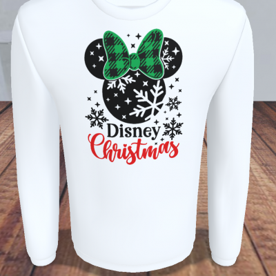 T-shirt M/Comprida Disney Christmas Preta