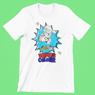 T-Shirts Vamos Colorir Heróis e Vilões DC