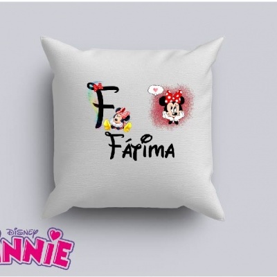 Capa de Almofada Personalizada Alfabeto Disney Menina