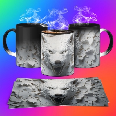 Caneca Halloween Imagem  3D