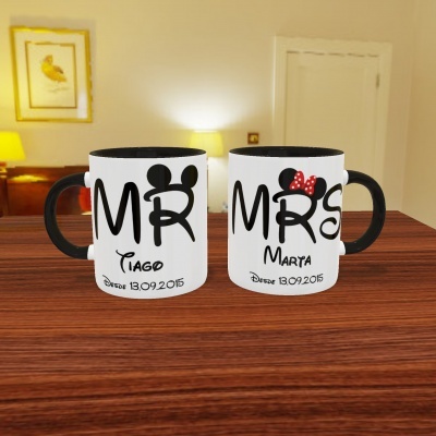 Par de Canecas MR & MRS