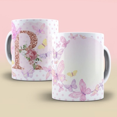 Caneca Alfabeto Borboleta