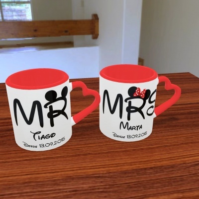 Par de Canecas MR & MRS