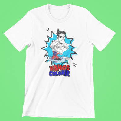 T-Shirts Vamos Colorir Heróis e Vilões DC