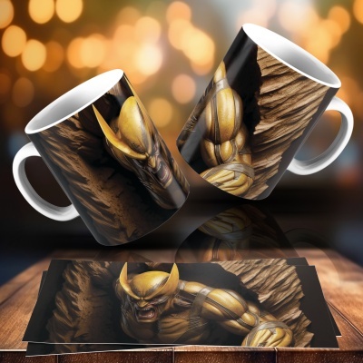 Caneca Heróis e Vilões Imagem 3D