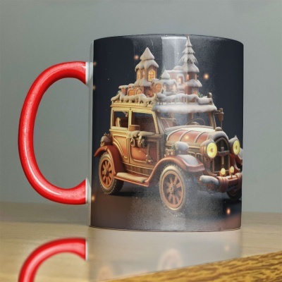 Caneca Carros de Natal