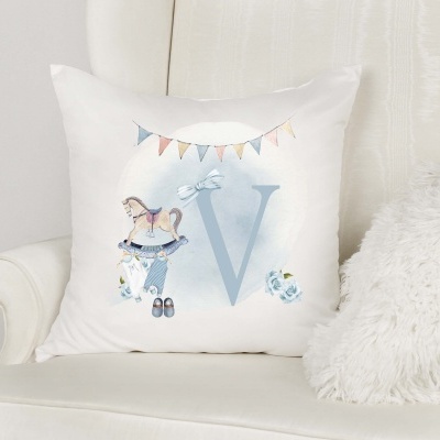 Capa de Almofada Alfabeto Menino Personalizado