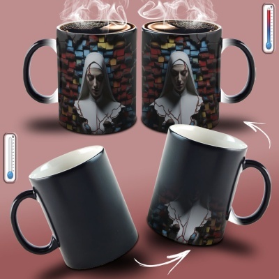Caneca Terror Imagem  3D - A Freira