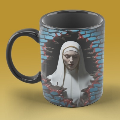 Caneca Terror Imagem  3D - A Freira