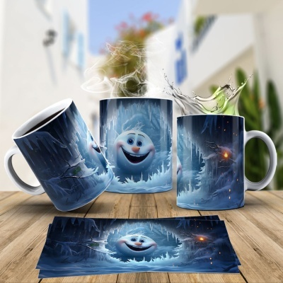 Caneca Natal OLAF Imagem  3D