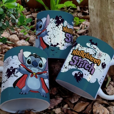 Caneca Stitch Hallowen