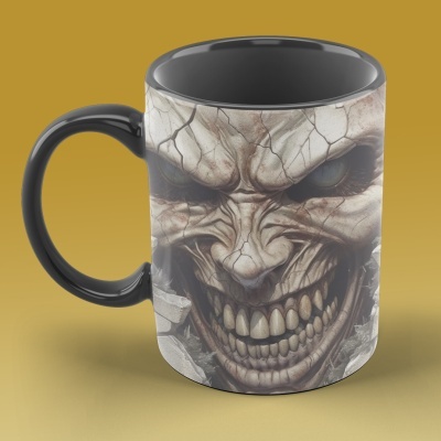Caneca Terror Imagem  3D  - Terror