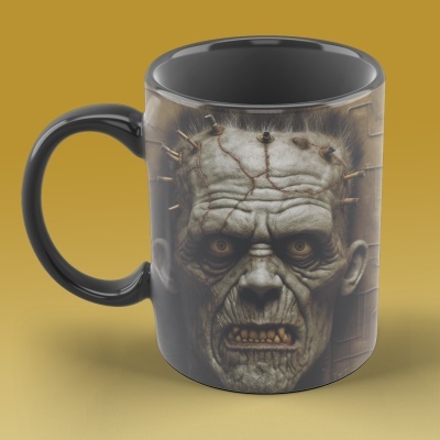 Caneca Terror Imagem  3D - Frankenstein