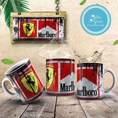 Canecas Marcas de Carros Lata de Óleo