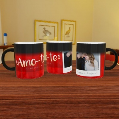 Canecas Namorados Texto e Fotos - 12 Temas
