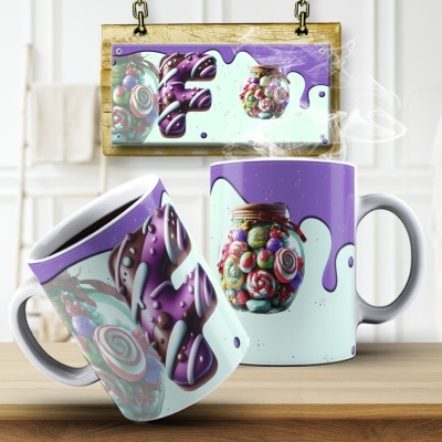 Caneca Alfabeto Doces