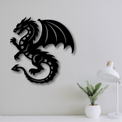 Placa Decorativa Dragão