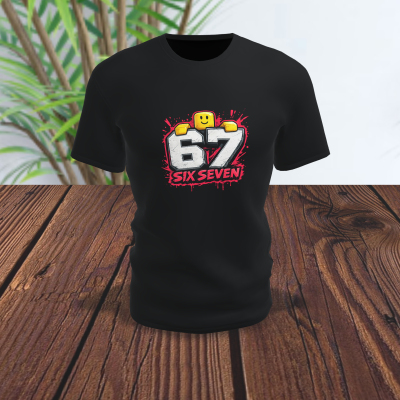 T-Shirt Gamer Six Seven 67 – Design Inspirado no Universo dos Jogos