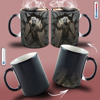 Caneca Terror Imagem  3D - Sexta-feira 13 - Jason