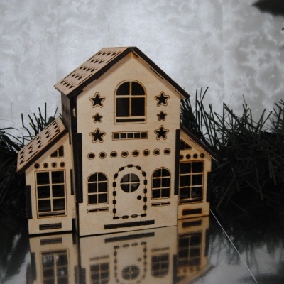 Casa de Natal com Iluminação