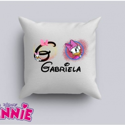 Capa de Almofada Personalizada Alfabeto Disney Menina