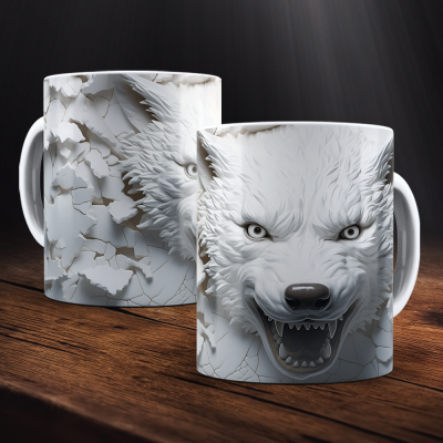 Caneca Halloween Imagem  3D