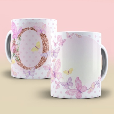 Caneca Alfabeto Borboleta