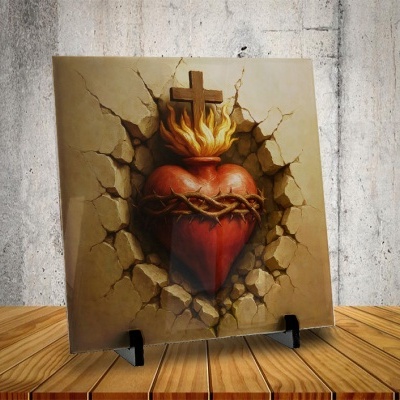 Azulejo Coração Sagrado de Jesus