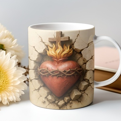 Caneca Sagrado Coração de Jesus