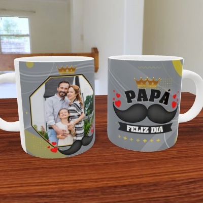 Caneca Papá Com Foto - 12 Imagens