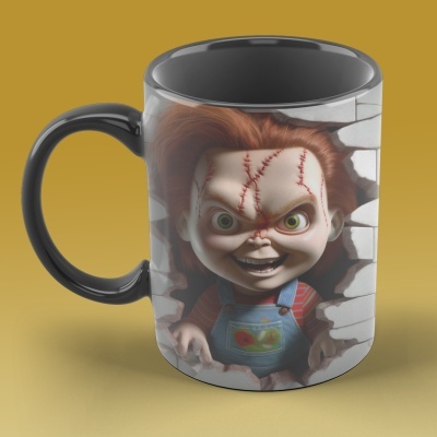 Caneca Terror Imagem  3D - Chucky