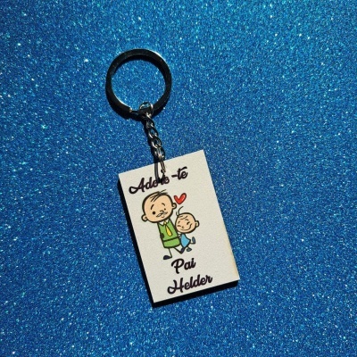 Porta-Chaves Adoro-te Pai  Personalizado