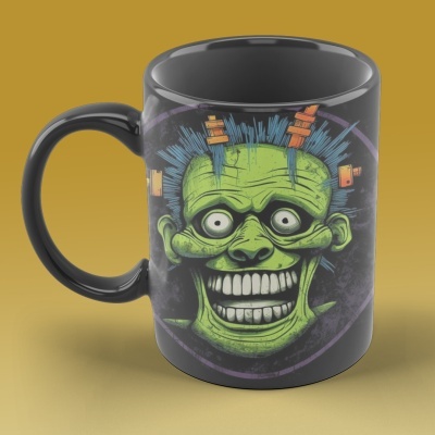 Caneca Terror Imagem  3D - Frankenstein