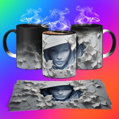 Caneca Halloween Imagem  3D