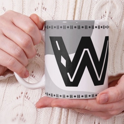 Caneca Alfabeto Geometrico