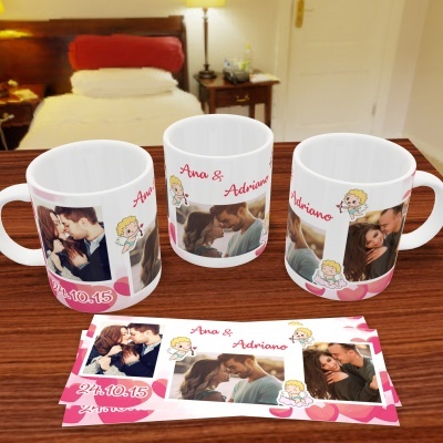 Canecas Love Collage - 9 Temas