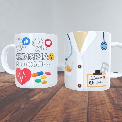 Caneca Sou Médico(a) Personalizado
