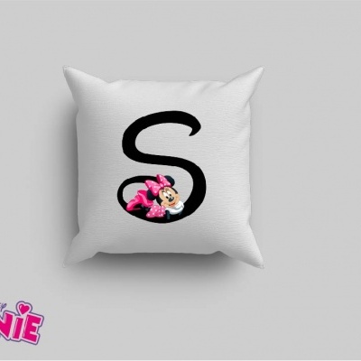Capa de Almofada Alfabeto Disney Inicial Menina