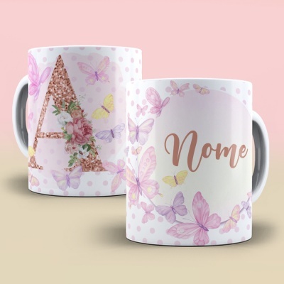 Caneca Alfabeto Borboleta