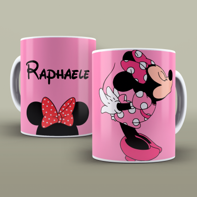 Par Canecas Minnie e Mickey Beijando