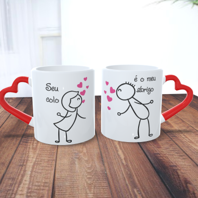 Par de Canecas Namorados Casais