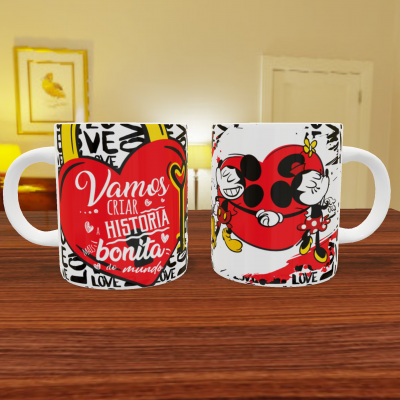 Canecas Mickey Love - 7 Temas