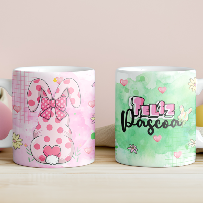 Caneca Páscoa Aquarela