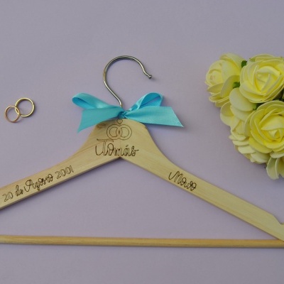 Cabide Madeira Personalizado Casamento