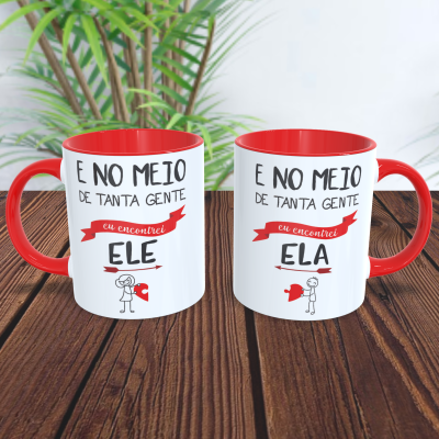 Par de Canecas Namorados Casais