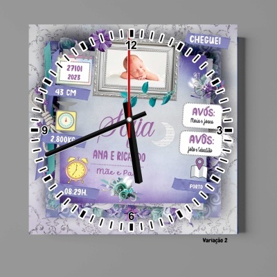 Relógio de Parede em MDF Nascimento