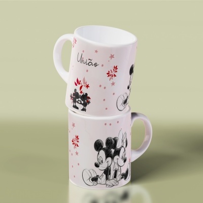 Canecas Coleção Love Minnie e Mickey