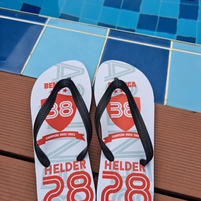 Chinelos Benfica Campeão 2022/2023 Personalizado