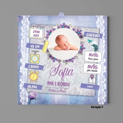 Placa de Parede em MDF Nascimento