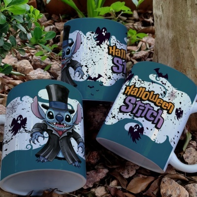 Caneca Stitch Hallowen